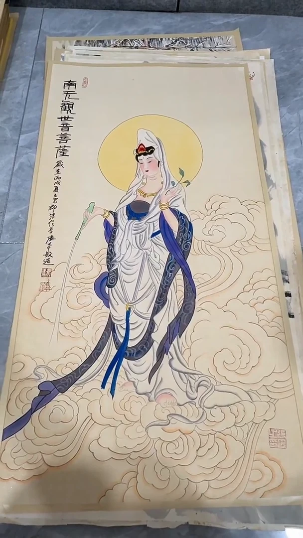 竖款玲珑阁书画艺术福利作品