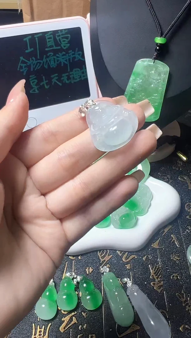 颈饰未镶嵌翡翠所见即所得，一图一物