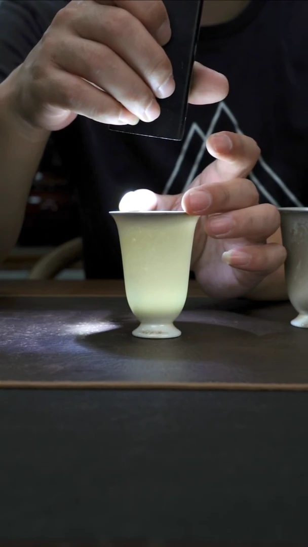 杯柴烧手工闻香杯