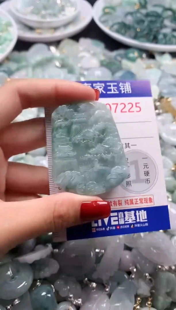 翡翠未镶嵌吊坠(不含链)7225