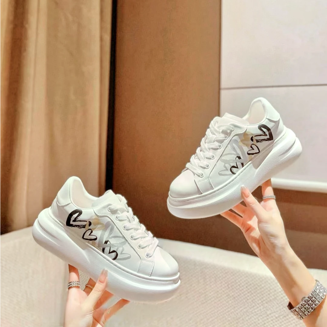 【断码亏本清货】仅剩一双37码时尚真皮小白鞋厚底舒适百搭休闲女鞋