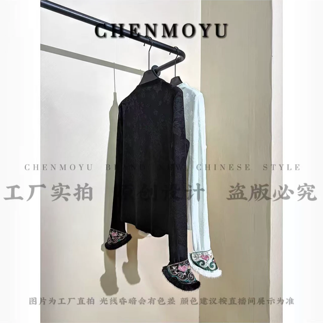 CHENMOYU【雁回】-加绒加厚 手工定制!百搭上衣-25888170