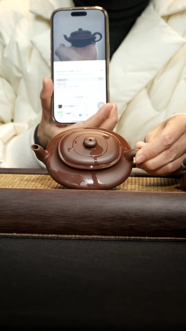 【闪购商品】紫砂茶壶腰圆虚扁120毫升