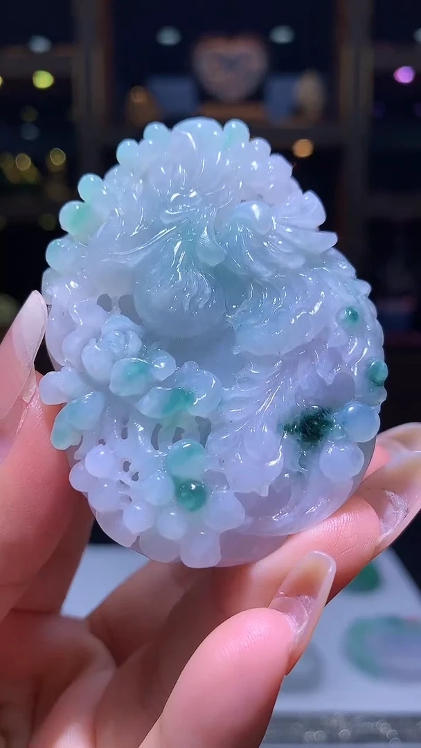 【闪购商品】定制翡翠未镶嵌1018xx-毛货挂件18