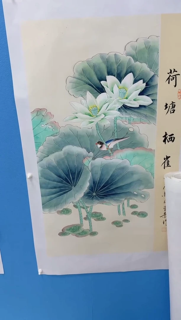 国画荷塘同类型随机