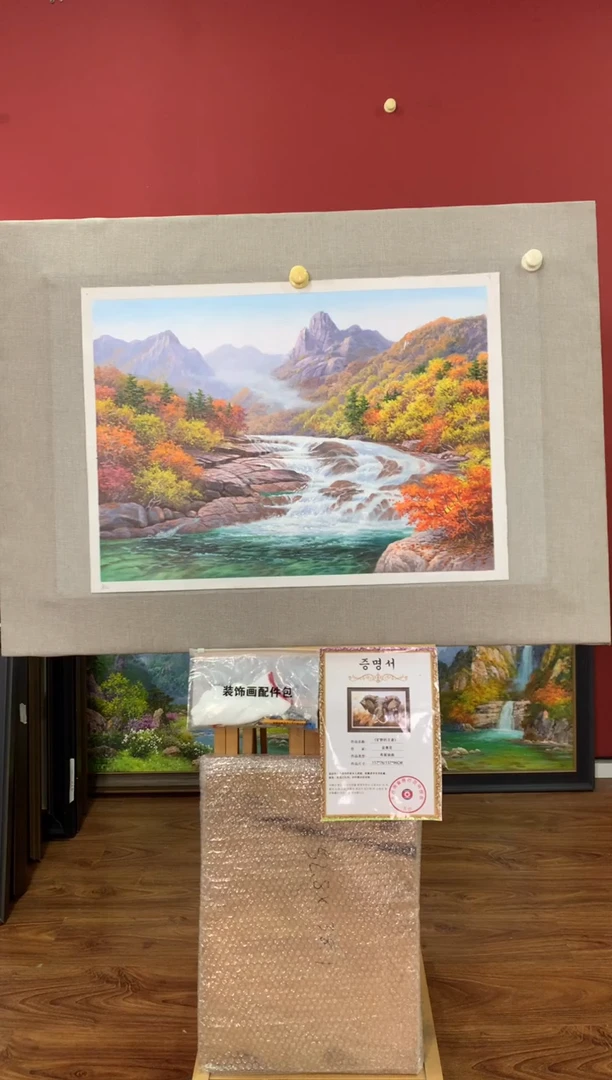 油画【38号】朝鲜原创手绘油画【功勋Ⅰ级画家丨孤品佳作】【顺丰包邮】