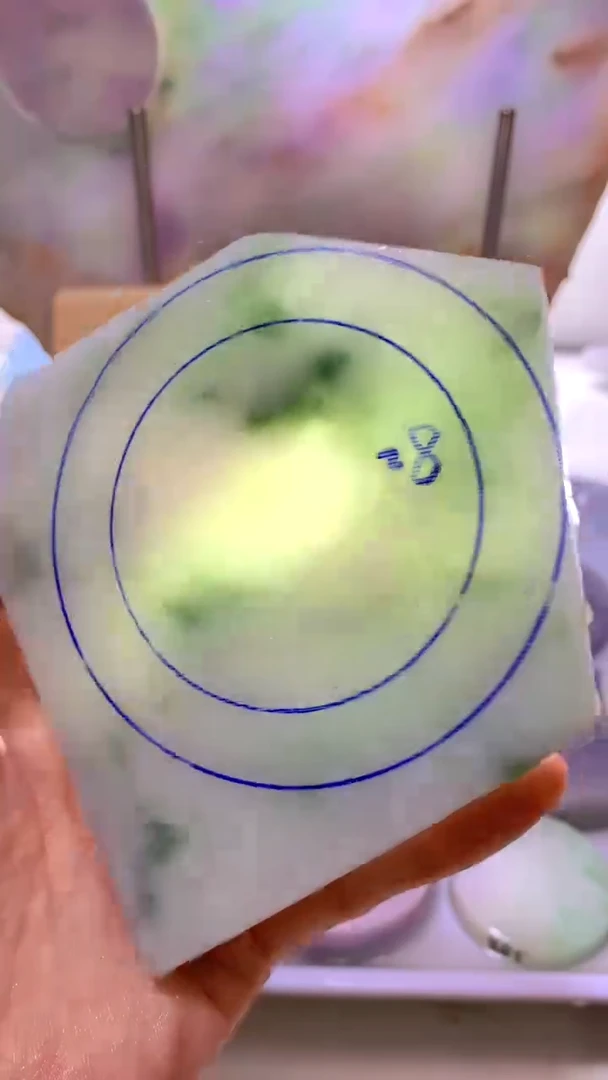 翡翠裸石古***力翡翠散珠裸石天然缅甸翡翠A货696