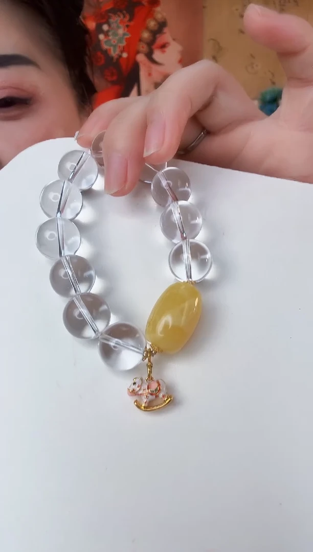 手串18K金镶嵌水晶手串2378