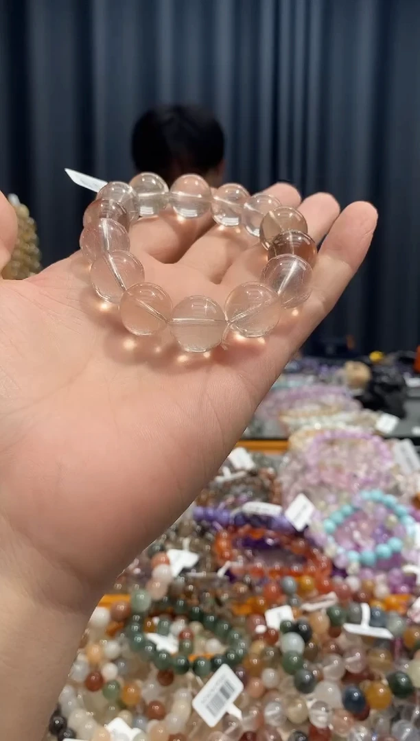 未镶嵌手链水晶嗯*彩兔毛