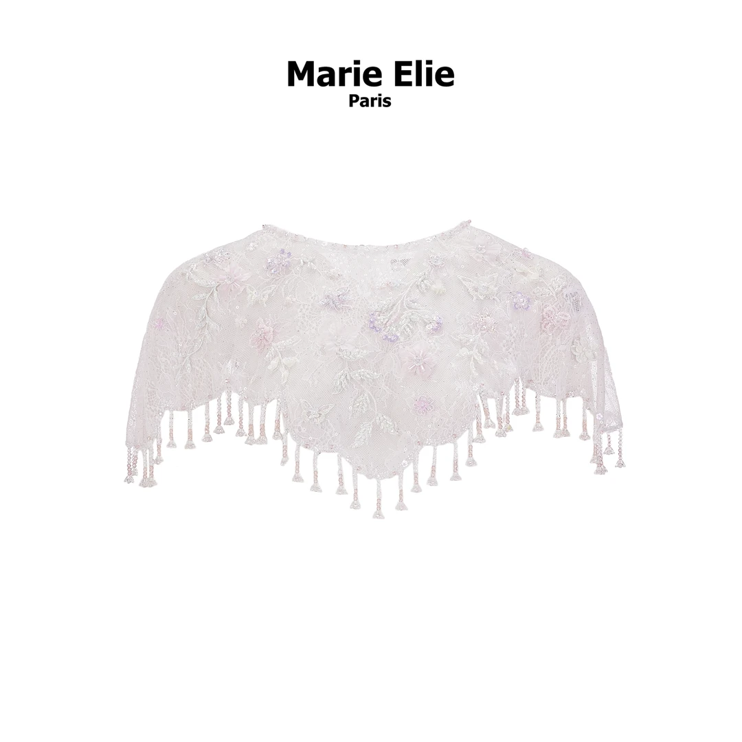 【千颂妮专享】Marie Elie【烟雨江南】粉色新款钉珠云肩EAF11U06034
