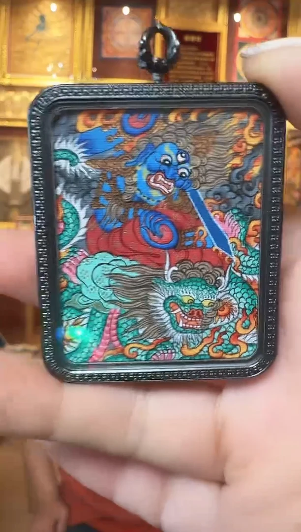 吊坠不动老师--热贡纯手绘