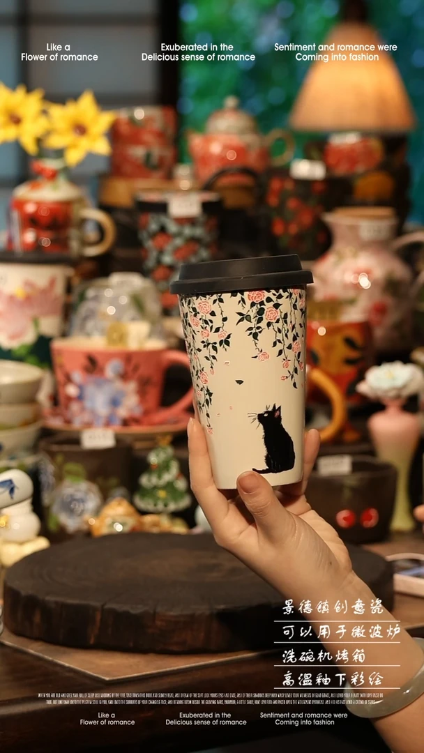 陶瓷景德镇高温釉下彩手工手绘款式@A0780@