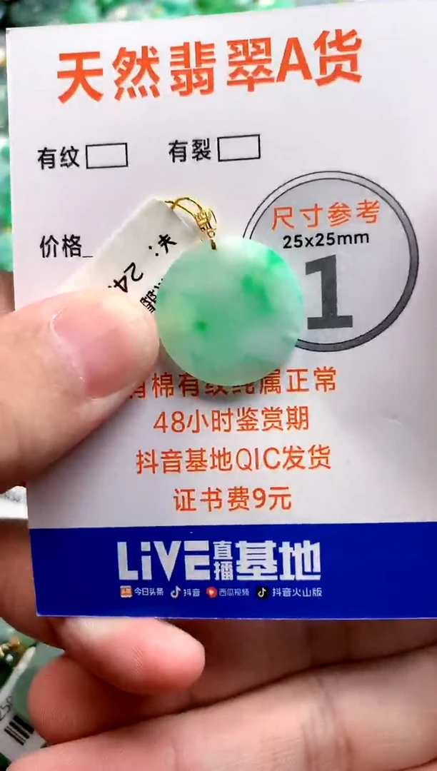颈饰18K金镶嵌翡翠0080304575