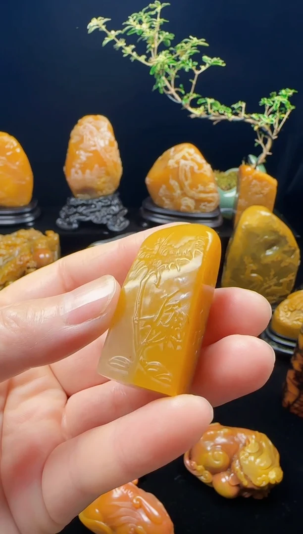 【闪购商品】田黄石节节高升——北部田黄石印章