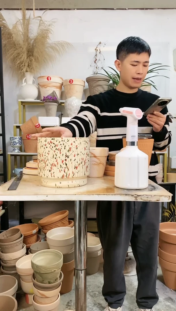 【闪购商品】红陶20*18直筒酒杯 1盆无托