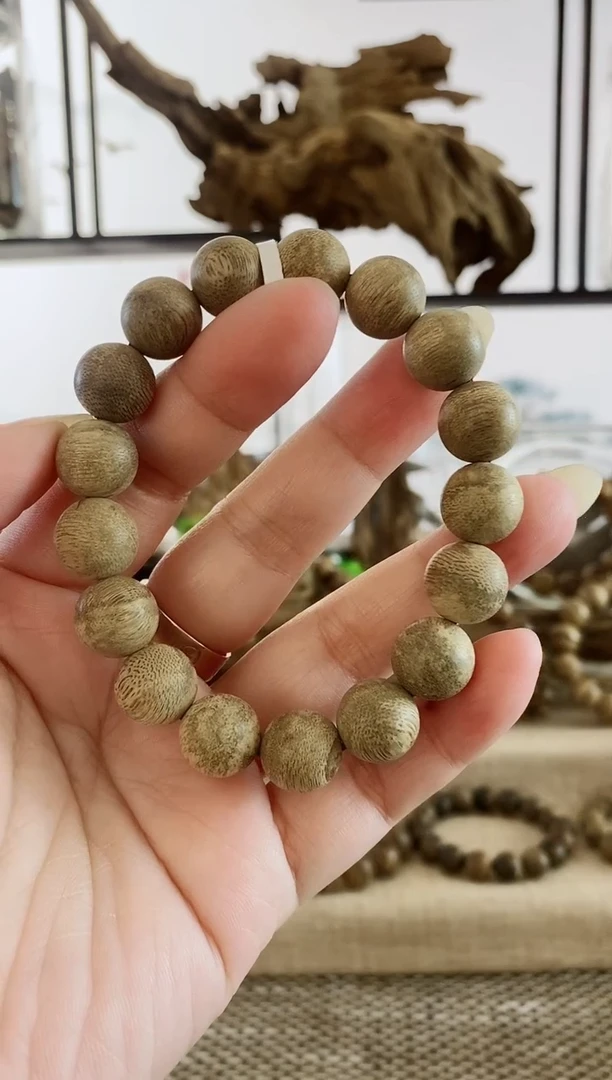 沉香手串正宗海南倒架老料12+MM单圈