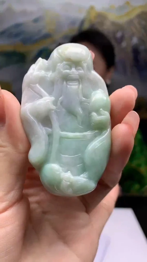 【闪购商品】定制翡翠未镶嵌1064ry-毛货挂件17