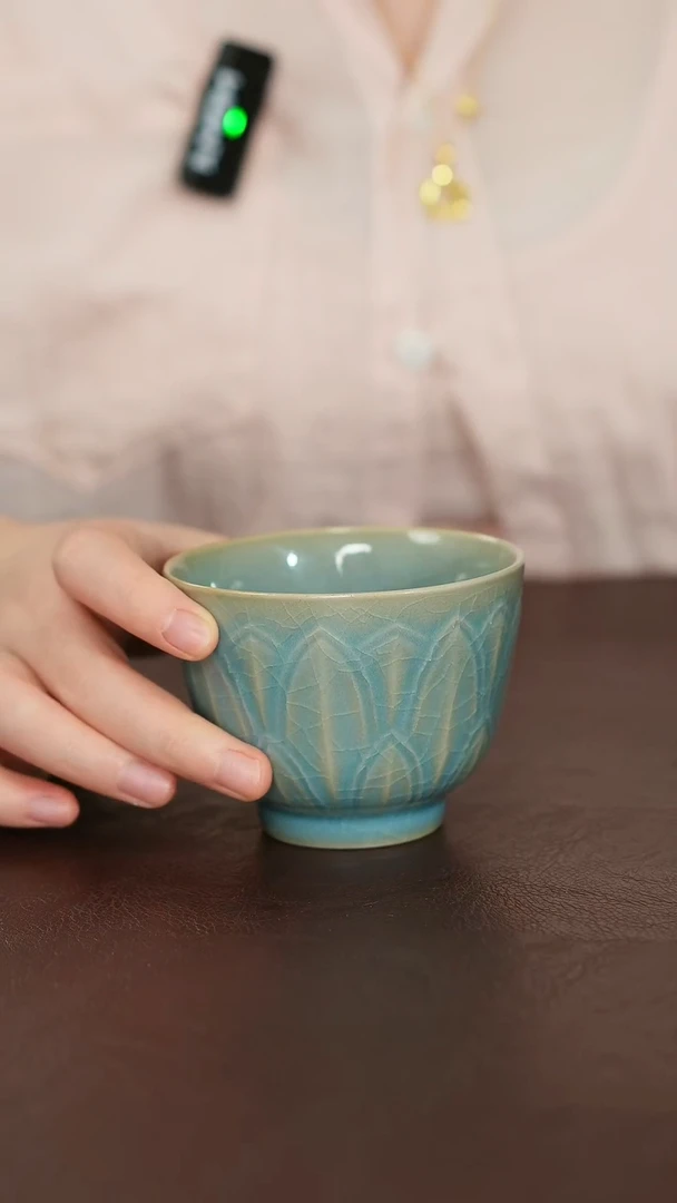 摆件汝宋汝瓷原矿釉微瑕