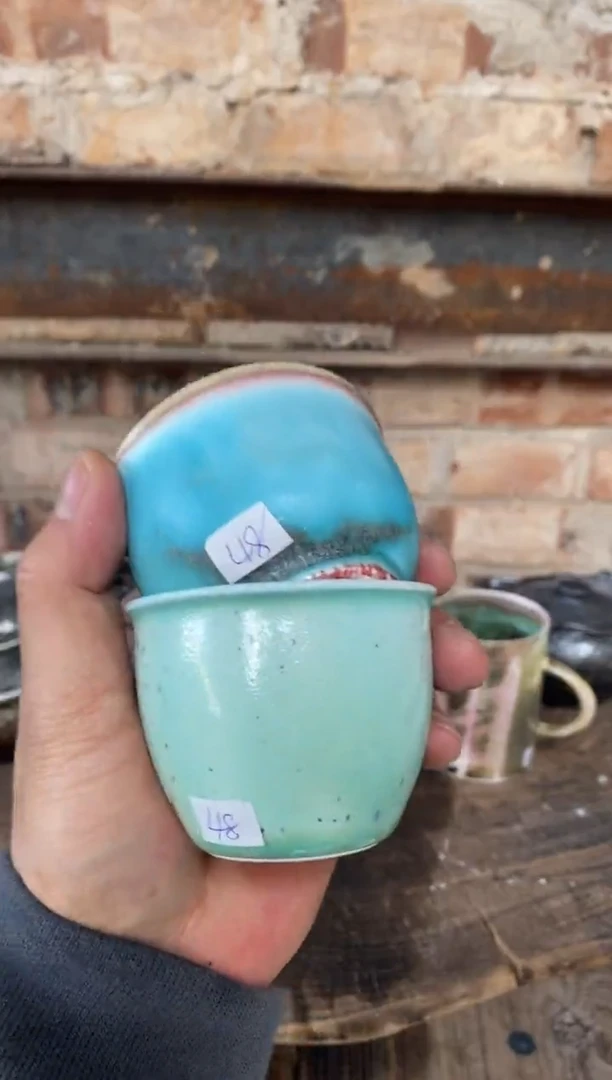 【闪购商品】杯浪鬼柴烧 釉绘柴烧盘