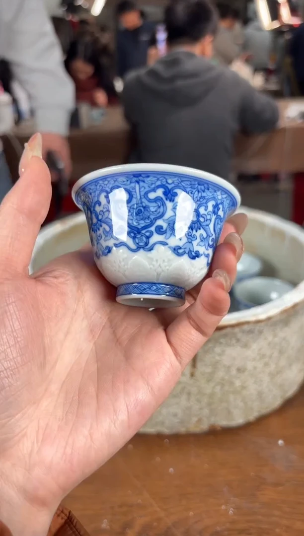 杯看山柴窑青花看山柴窑青花