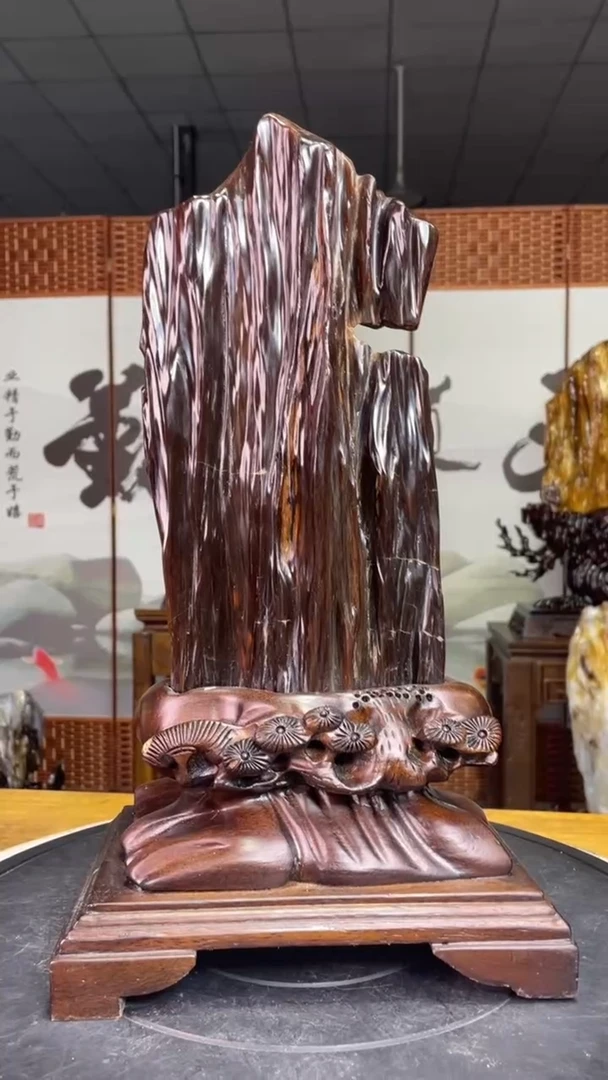 未镶嵌珠宝奇石硅化玉高40