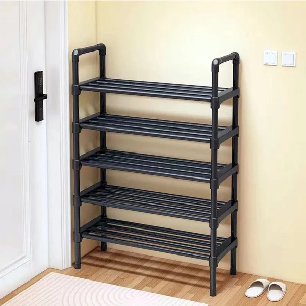 不锈钢鞋架子家用门口室内耐用简易多层楼道出租屋用宿舍桌下鞋柜