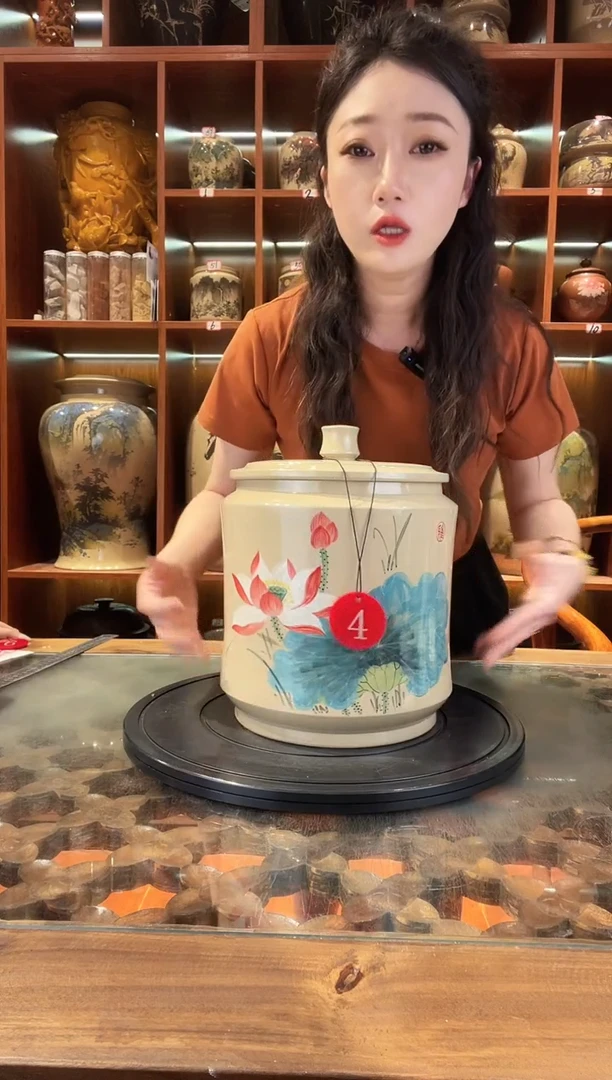 罐李正龙作品七饼白泥缸@4