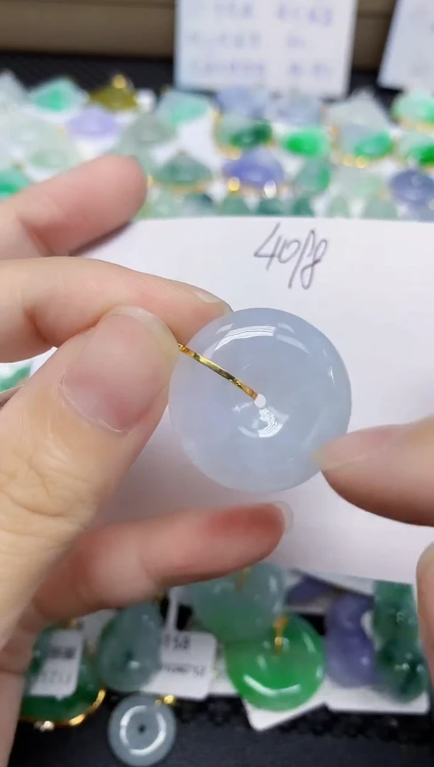 翡翠未镶嵌颈饰天然缅甸翡翠A货