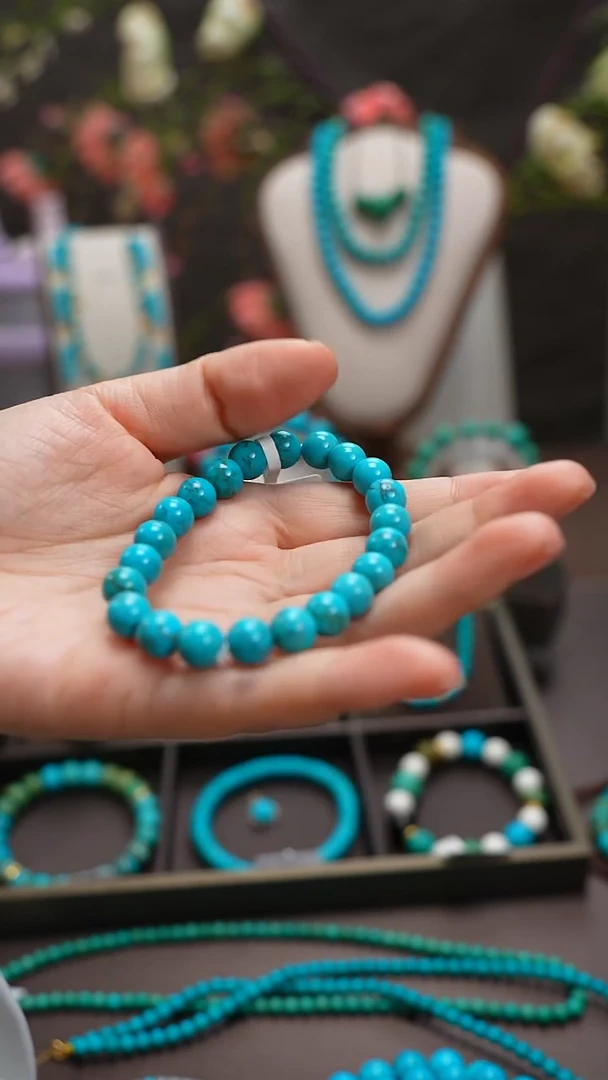 未镶嵌绿松石手串1