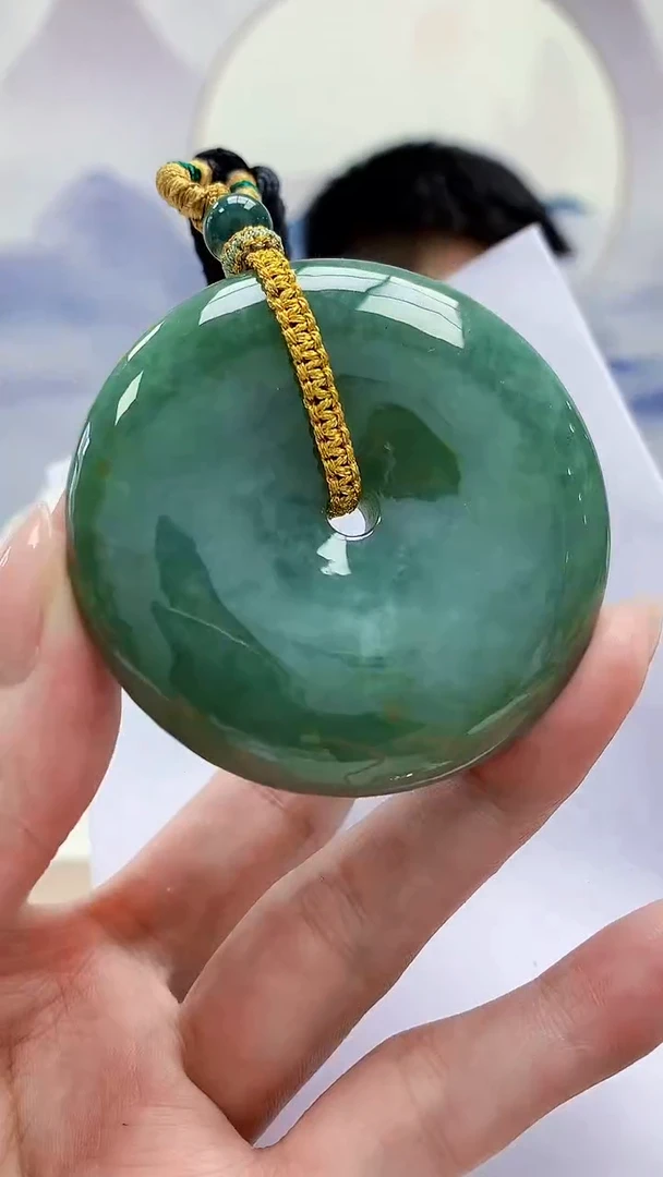 未镶嵌定制翡翠5028MM-毛货挂件65