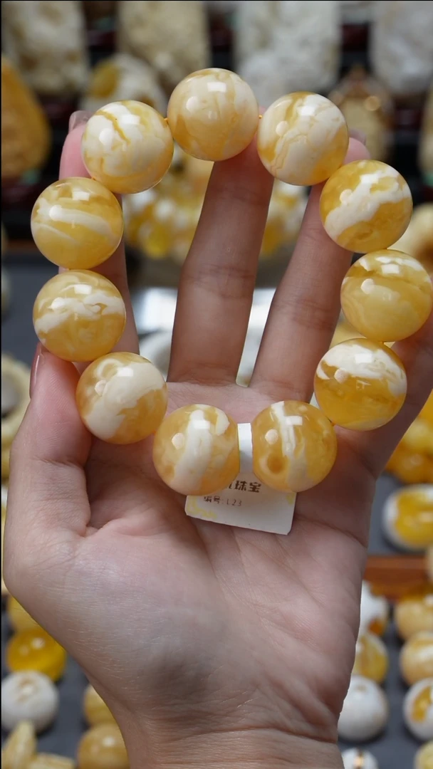 手链琥珀未镶嵌原矿天然琥珀蜜蜡