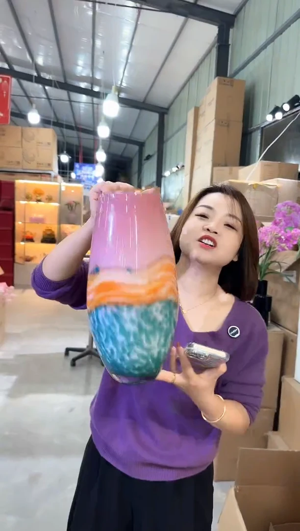 琉璃优选花瓶花器D-早9