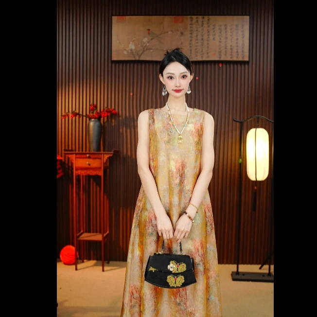 【彩墨雅韵】新中式夏季专柜高端定制国风仙女裙