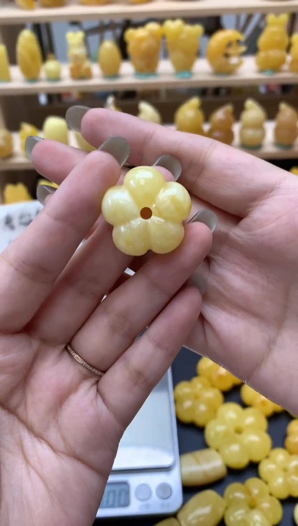 未镶嵌琥珀珠宝奇石磬*丶100琥珀蜜蜡