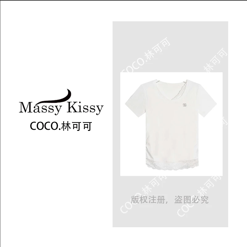 【COCO林可可】A56003新款洋气百搭短袖
