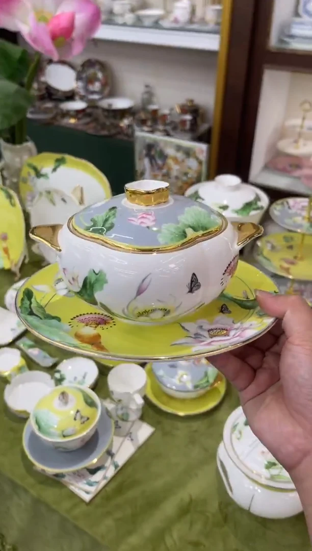 45%以上骨粉骨瓷炖盅三件套