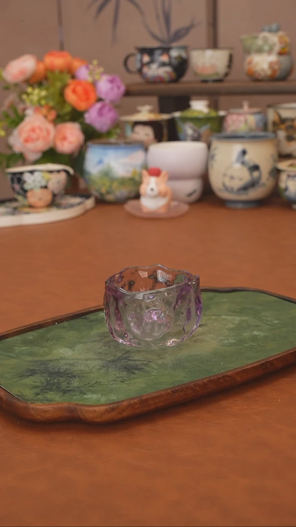 【落单】紫色琉璃主人杯