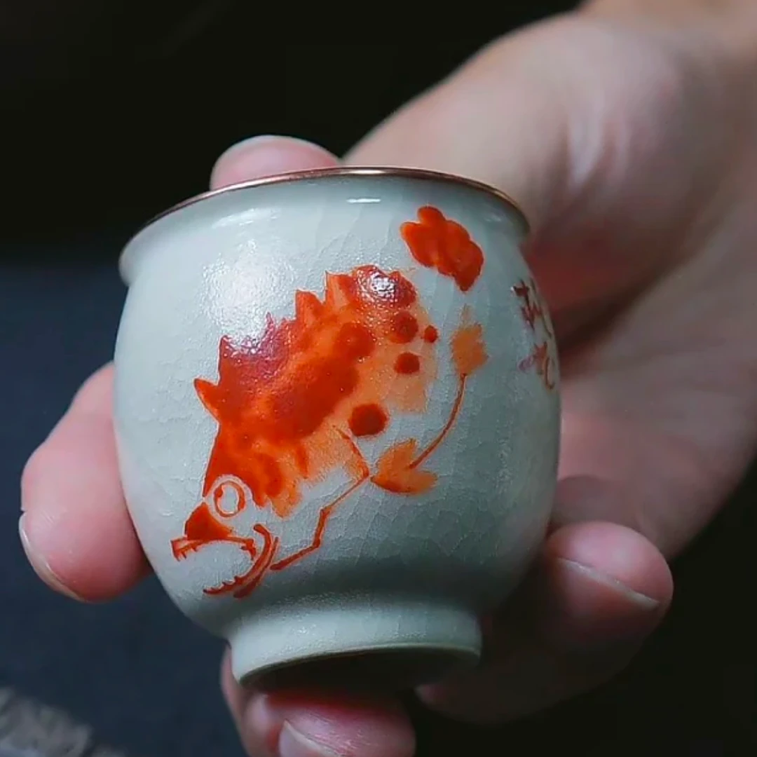 【半闲】云山堂 | 栖云矾红包铜口鳜鱼杯