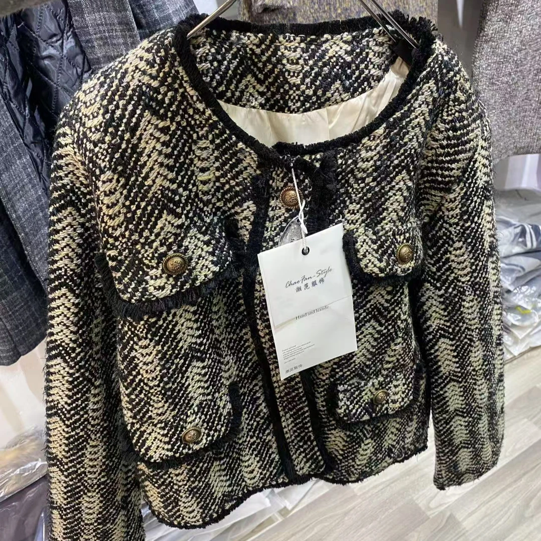 女短外套秋款圆领修身薄款