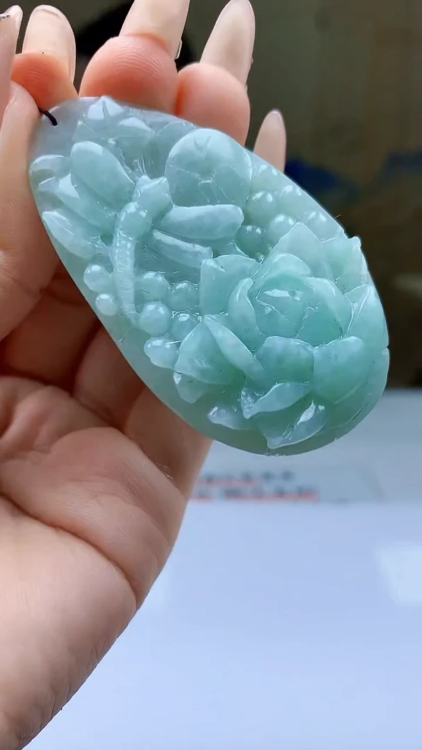 【闪购商品】定制翡翠未镶嵌5155ty-毛货挂件77