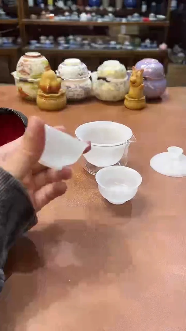 真的很便宜会开片的旅行茶具