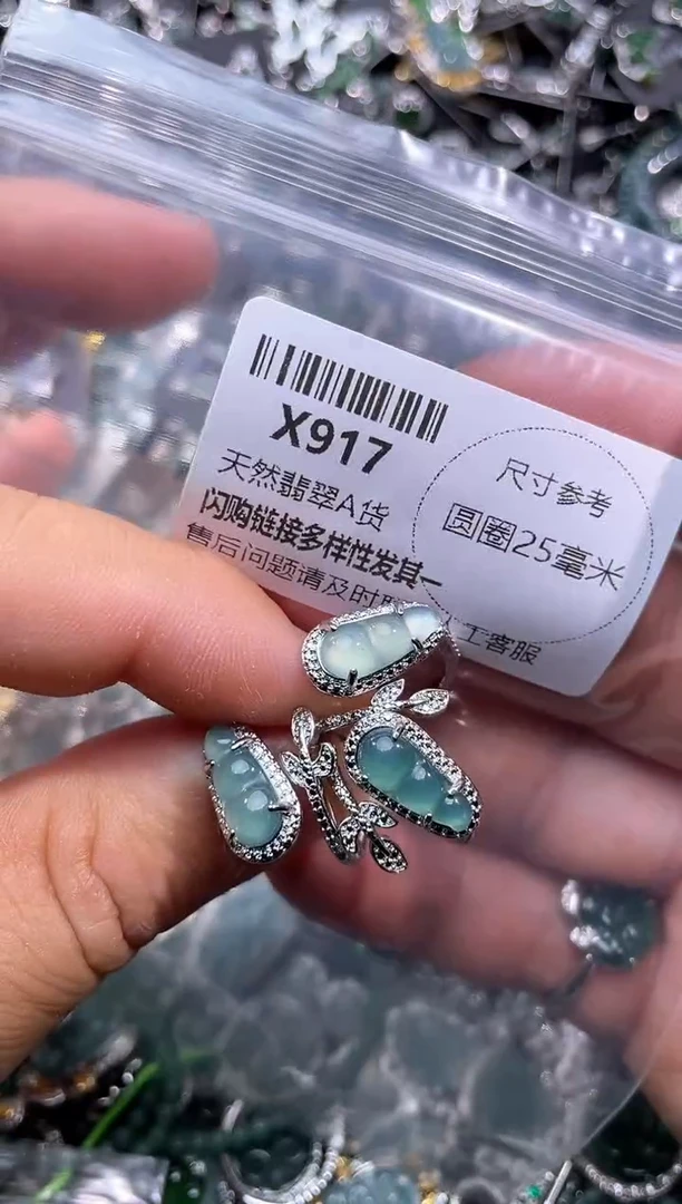 【闪购商品】翡翠颈饰未镶嵌X917戒指 多样性发其一