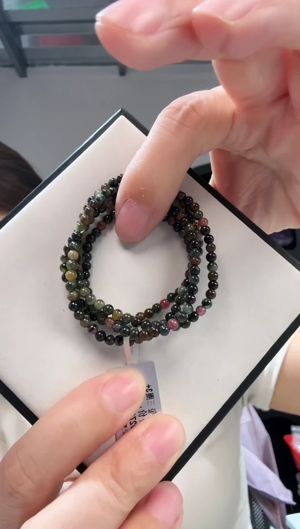 未镶嵌手链碧玺wh1032 约3mm