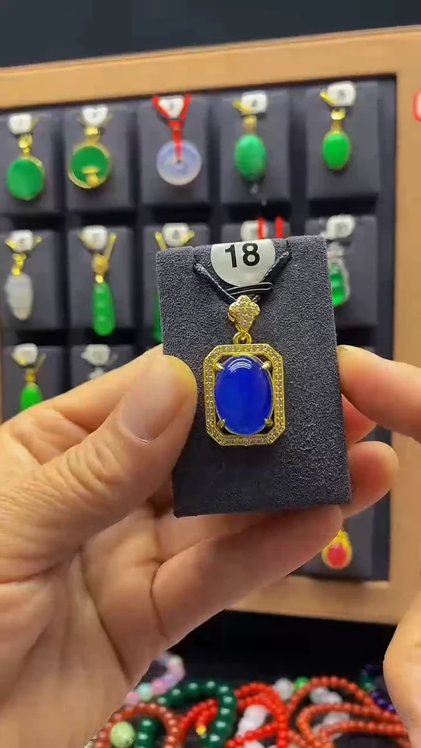 【闪购商品】玛瑙/玉髓耳坠银S925镀金镶嵌吊坠018