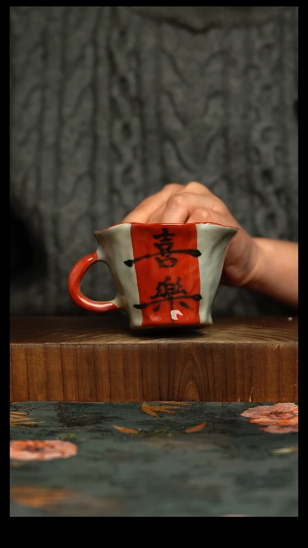 瓷片釉下彩手工手绘同款陶器