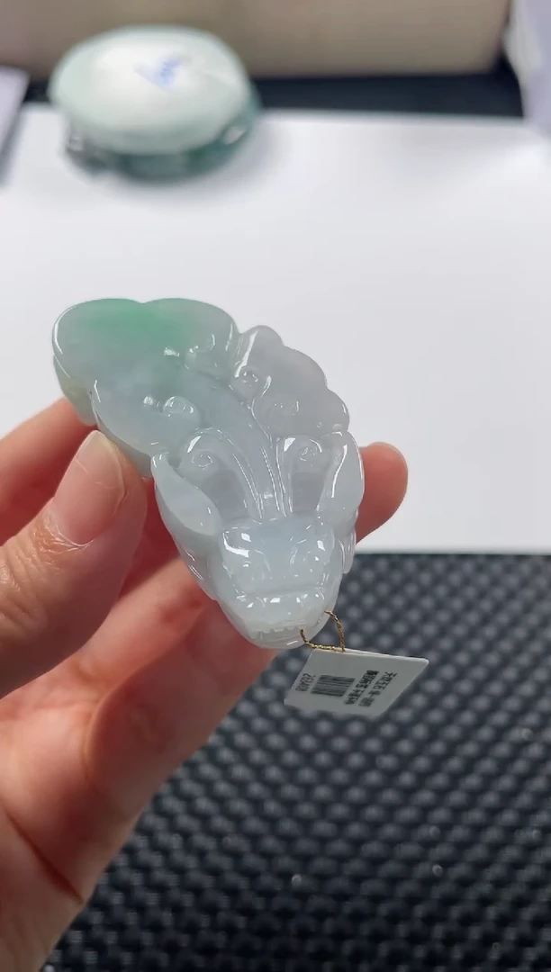 颈饰未镶嵌翡翠基地发货H 4694 貔貅