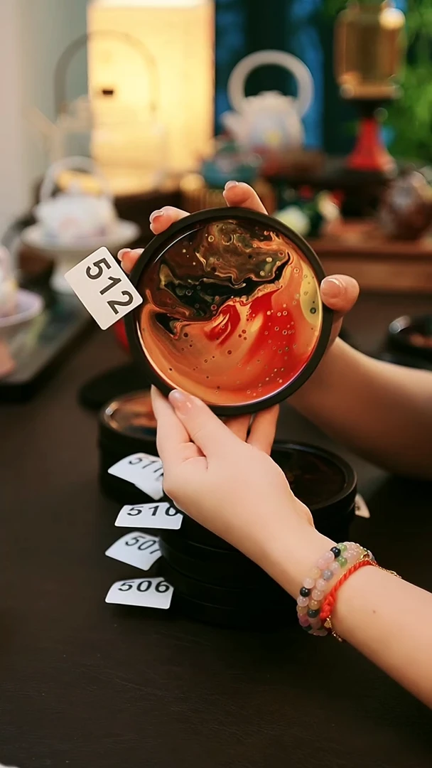 陶瓷茶具大漆壶承5121