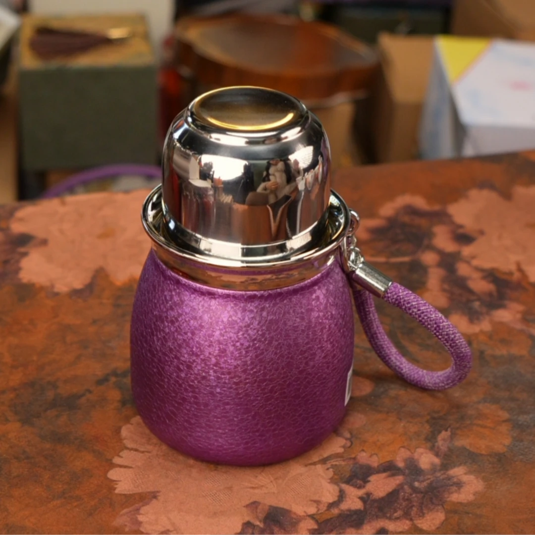 紫色覆钛葫芦保温杯 A13924