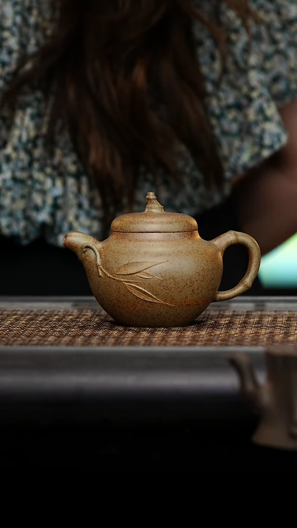 茶壶紫砂竹节瓜220CC