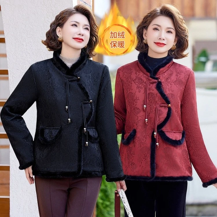 新款冬季加绒加厚外套